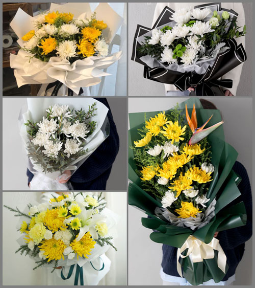 天津北辰区双街镇白事花束代送